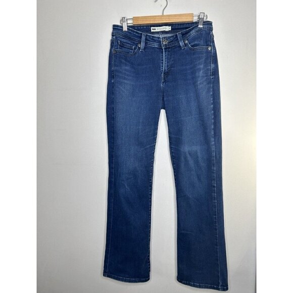 Levis 529 Curvy Bootcut Denim Jeans Women’s Dark Blue Wash Size 10 - Picture 2 of 14